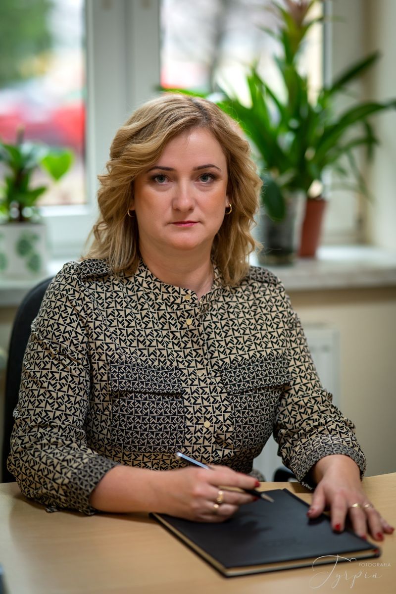 Kierownik Działu Administracyjnego inż. Alicja Dereń